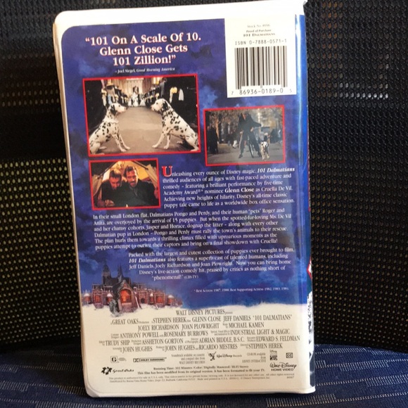 ***6 for $25*** Disney ** 101 Dalmatians ** VHS 📼 tape ~ Live action movie 🎥 - Picture 2 of 5